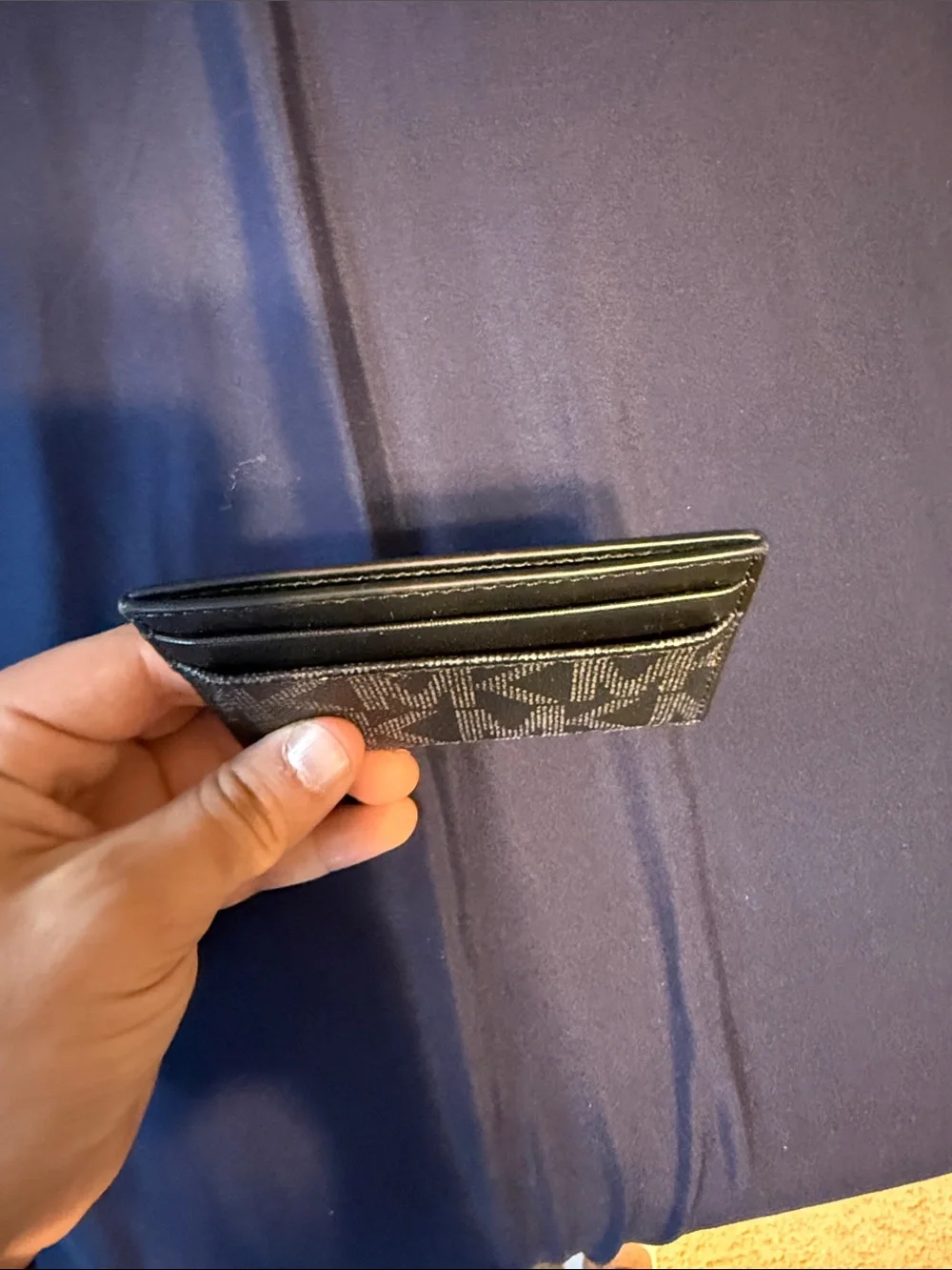 Michael Kors Black Monogram Card Case